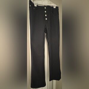 MISSLOOK Striped Black Pants